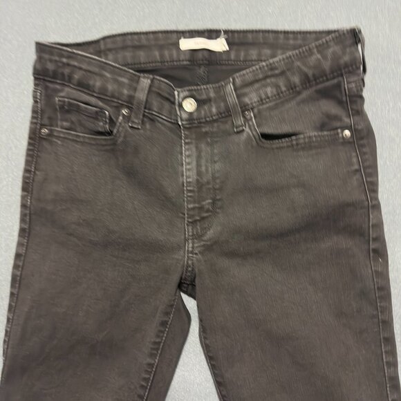 Levi's 711 Skinny Jeans Women's Size 30x30 Black Tab Dark Wash cotton blend - Picture 4 of 16